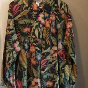 Women’s 2X Plus Size, tropical jacket